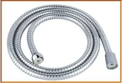 
Bathroom PVC silver spiral shower hose 