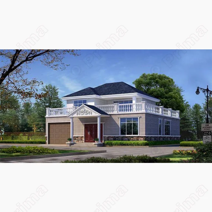 China Mill Hot Sale Prefabricated Luxury Light Steel Prefab Villa