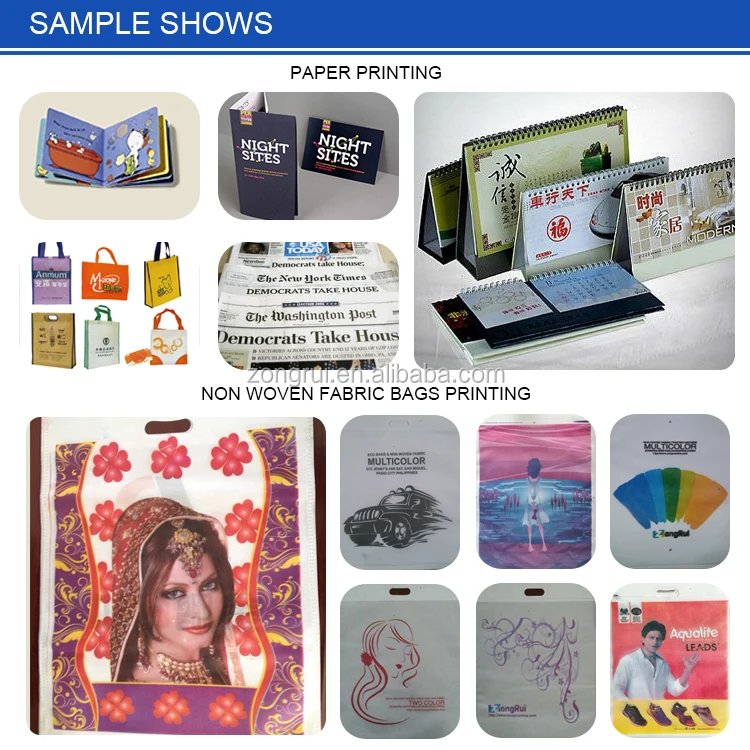 New design ZR262II-S non woven bag offset printing machine