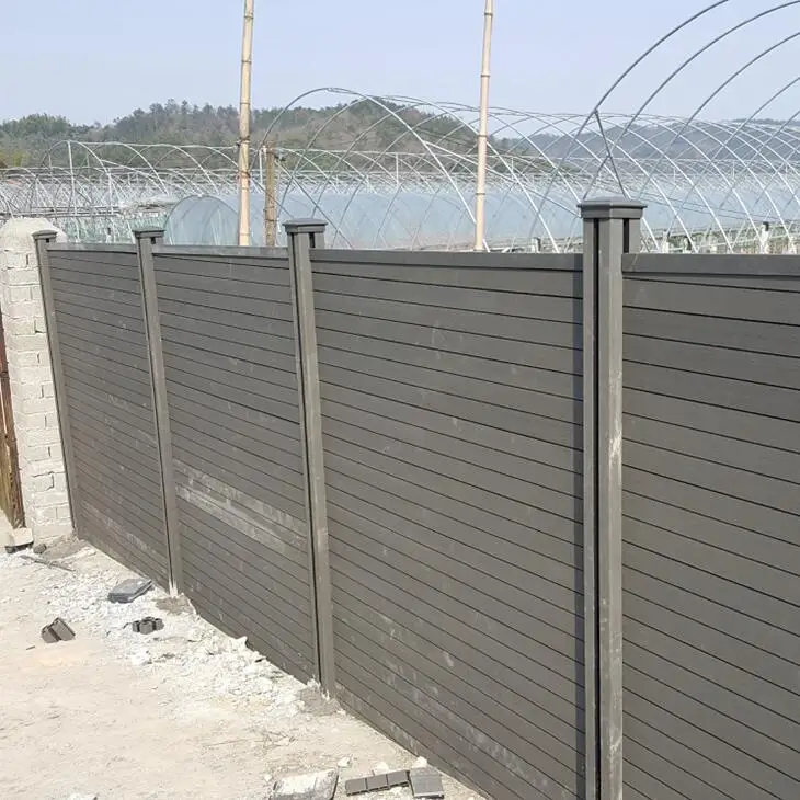 wood plastic composite wood  fence  for garden fence better than vinyl pvc fence