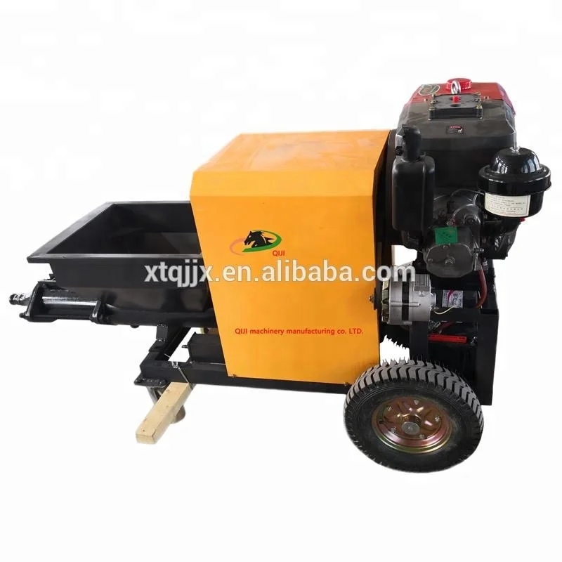 high quality diesel cement mortar spraying machine multifunctional spraying machine indoor and outdoor wall spraying