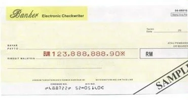 
Check writer machine check printer DB310B for 16 currency codes 