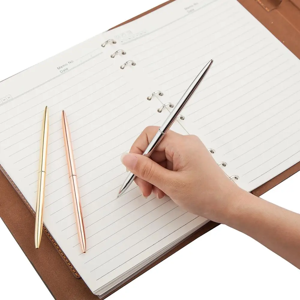 Jinghao Brand Good Quality Long Thin Metal Ball Pen