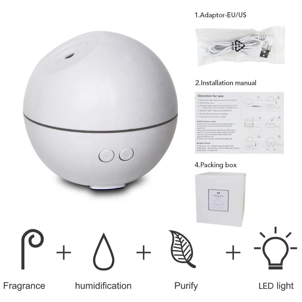 Outstanding new arrival Professional Manufacturer Essentia Oil Aroma Diffuser mini ball art design aroma diffuser