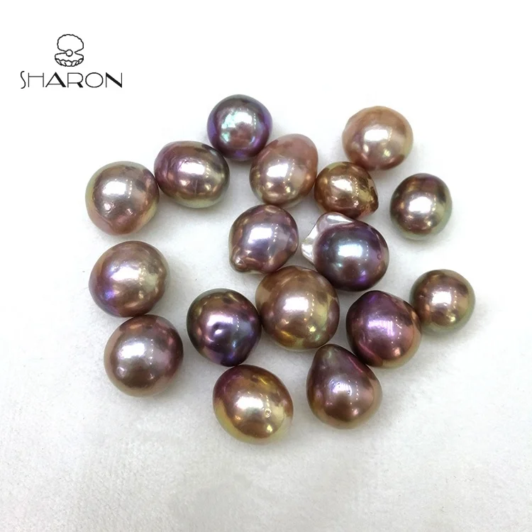 Wholesale 10-14mm AA High Quality Metal Color Natural Freshwater Edison Barque Loose Pearl
