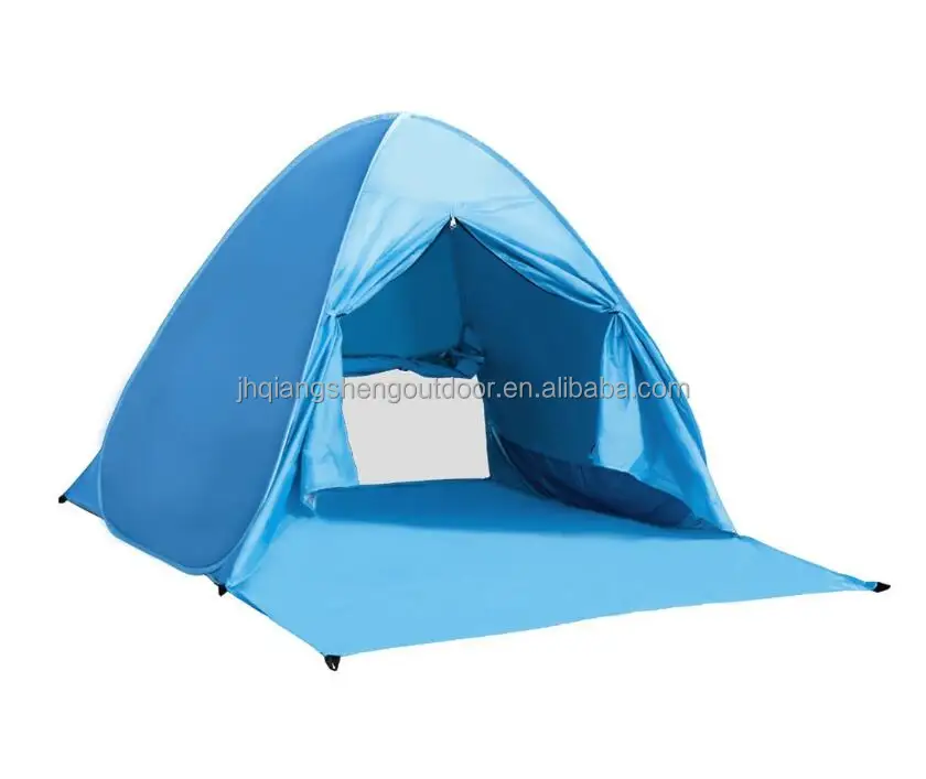 Pop Up Tent Rusee Instant Portable Camping Tents 2 3 Person Fishing Anti UV Beach Shelter Outdoor Automatic Cabana Beach Tent