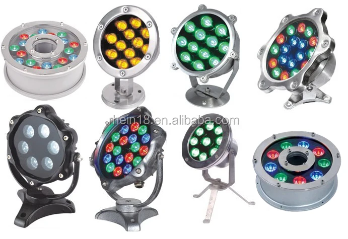 
2016 Underwater Landscape Lamps 9W IP68 RGB Lights LED Fountain 