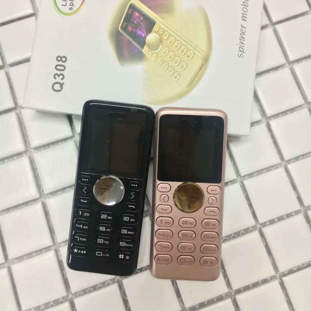 Популярный в реальном времени стиль вращения маленький размер Спиннер мобильный телефон Q308
