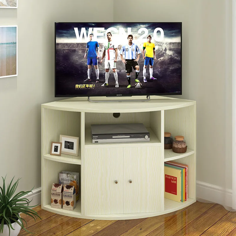 simple Modern tv stands Household white tv stand tv cabinet with book shelf