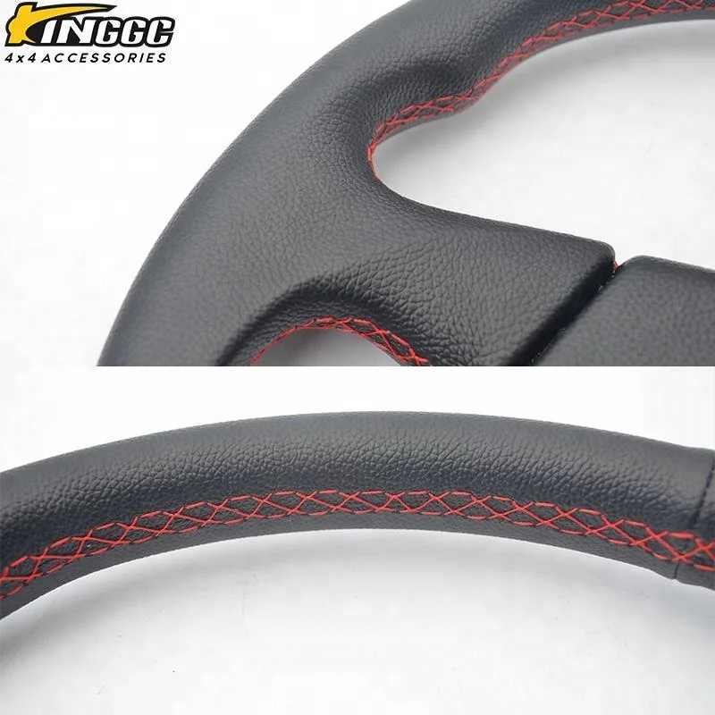 black universal truck classic steering wheel racing 350mm