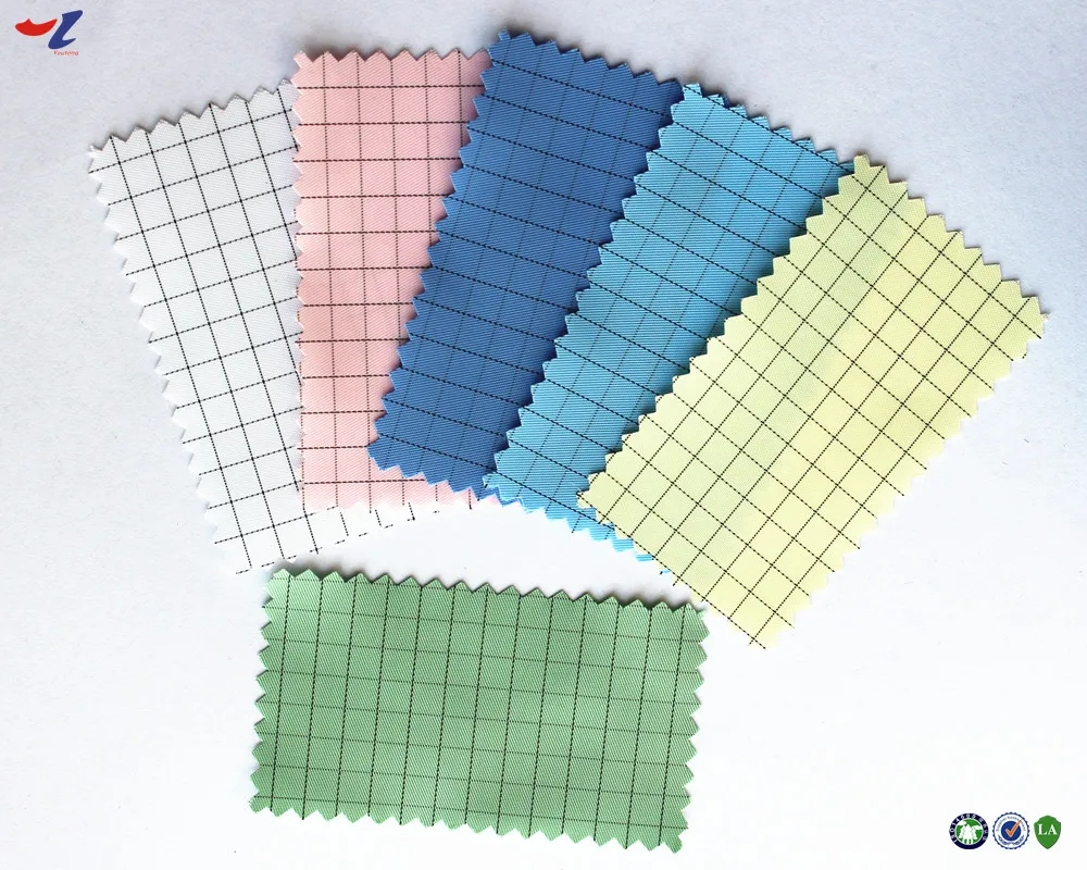 Dustproof fabric Cleanroom fabric 5mm Grid Antistatic Fabric