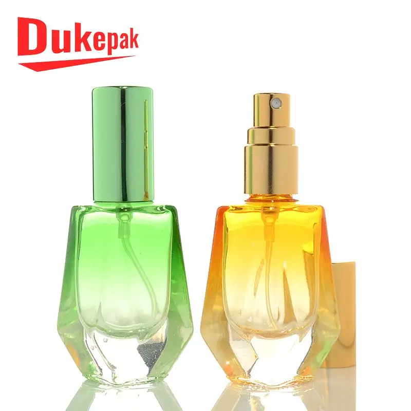 
wholesale 10 ml green unique glass atomizer bottle of perfume 