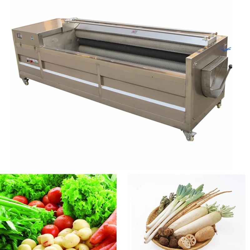 Convenient cassava washer and peeler fruit brush washing peeling machine fruit and vegetable brush washer