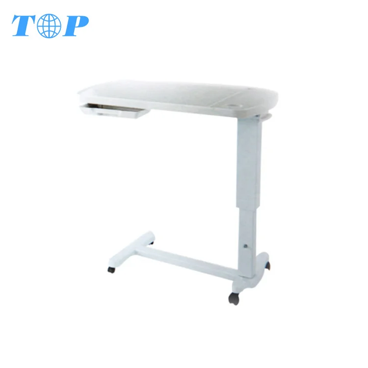 XF6882 High Quality Over Bed Rolling Table On Wheels,Hospital Side Table