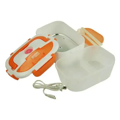 Portable Heated Lunch Box 12V Electric Heating Lunchbox Food Warmer