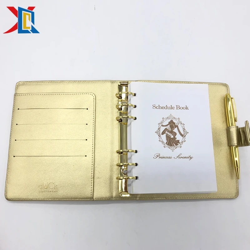 
A5 free sample notebook spiral ring binding PU leather travel notebook 