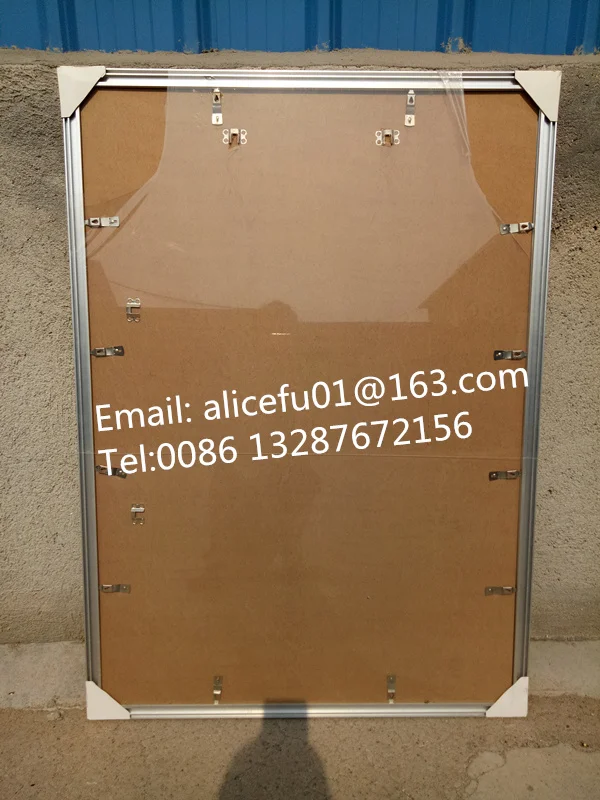 Bulk Wholesale Wide Border Large Brushed Silver Aluminum Photo Picture Frame Poster Frame 40x50 50x70 60x80 70x100cm