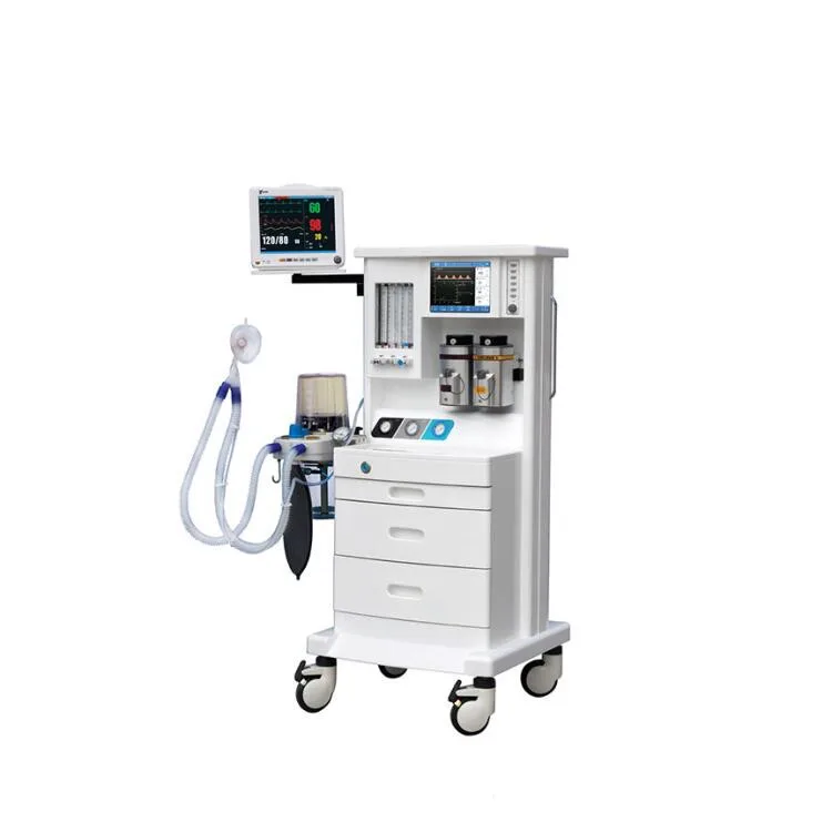 
High Definition 10.4 TFT Color LCD Screen Display Anesthesia Machine with Ventilator for Sale 