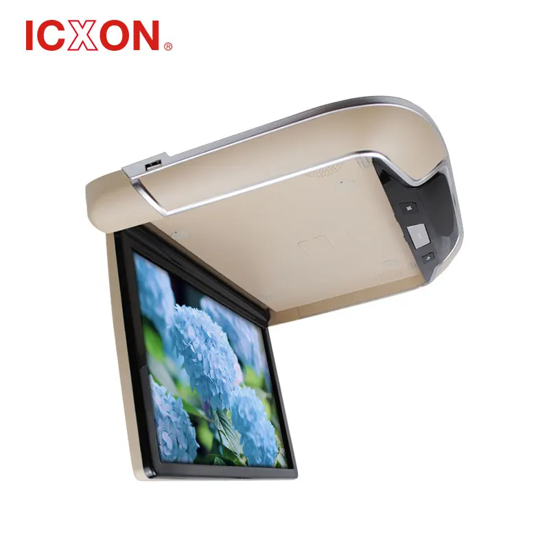 
13.3 inch New Android flip down roof mounted monitor 1080P with atmosphere lamp 