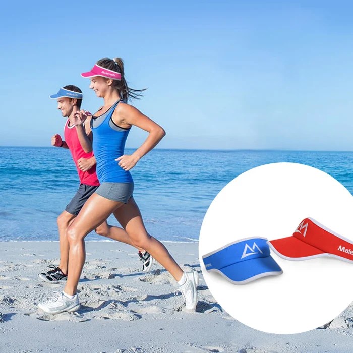 
Make custom dri fit lightweight sports sun vsior cap 