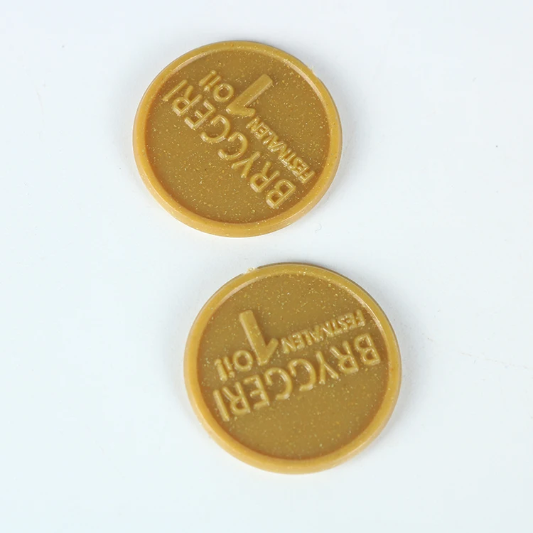 Factory supply custom made logo embossed token