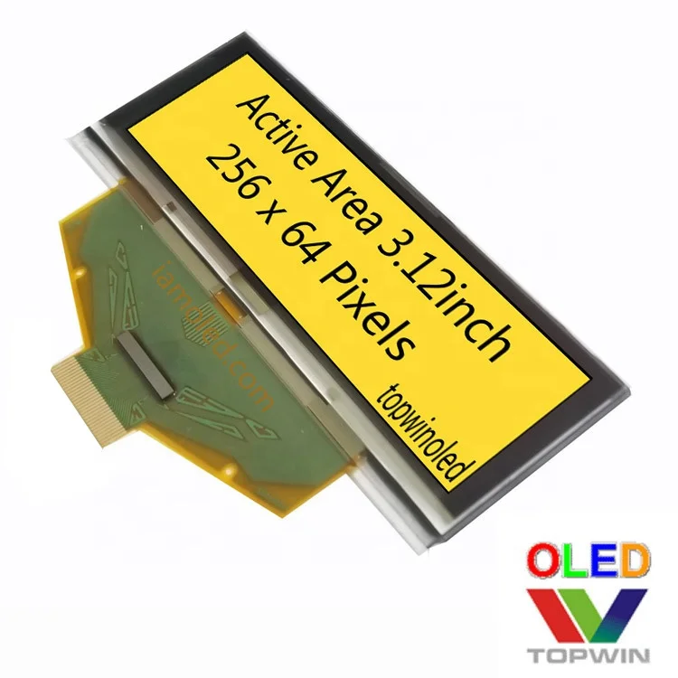 3.12' 3.12inch 3.2 inch 256x64 pixels green parallel Interface 30 pin oled display UG-5664ASGEF01 I2C SPI parallel Interface
