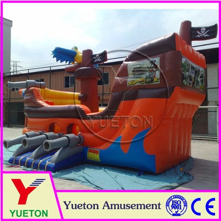 Zhengzhou Yueton Family Use Inflatable Floating Pirate Ship Bounce For Children