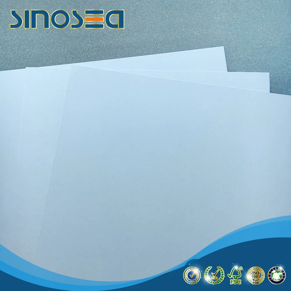 300gsm 400gsm 450gsm GT2 white-white recycled triplex cardboard