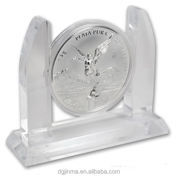 Factory Wholesale Fashion Custom Design Pretty Acrylic Coin Display Stand