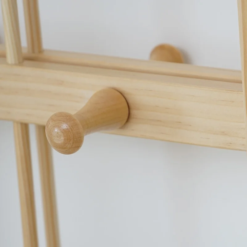  Портативная деревянная вертикальная вешалка для пальто