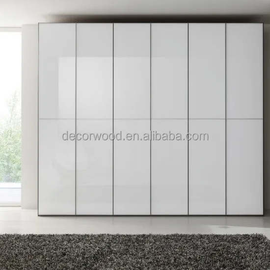 European style high gloss built in luxury  wardrobe