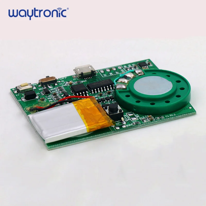 USB Free Download Programmable MP3 Music IC Chip for Box Greeting Card