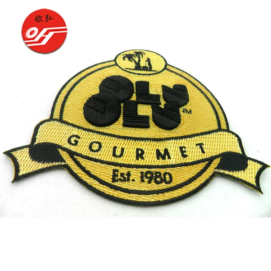 Lovely Design Customized Laser Cut Full Embroidered Embroidery Badge Patch for Clothing