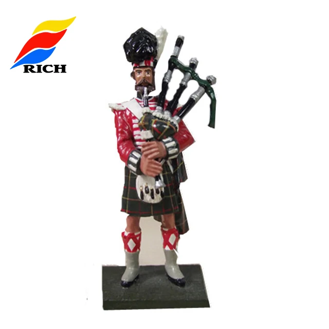 Cheap Custom Hand Painting WWII 54mm Miniature Pewter Toy Soldier