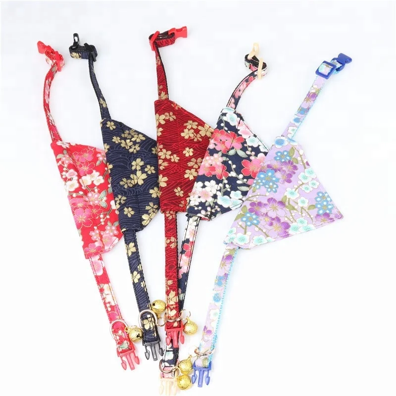 GMTPET Pet Factory OEM Dog Collar Wholesale Custom Fashion Japanese Style Dog Triangle Collars Soft Dog Collars