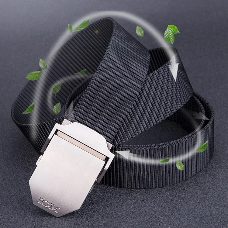 China Manufacturer Man Strap Military Automatic Buckle Canvas Belt