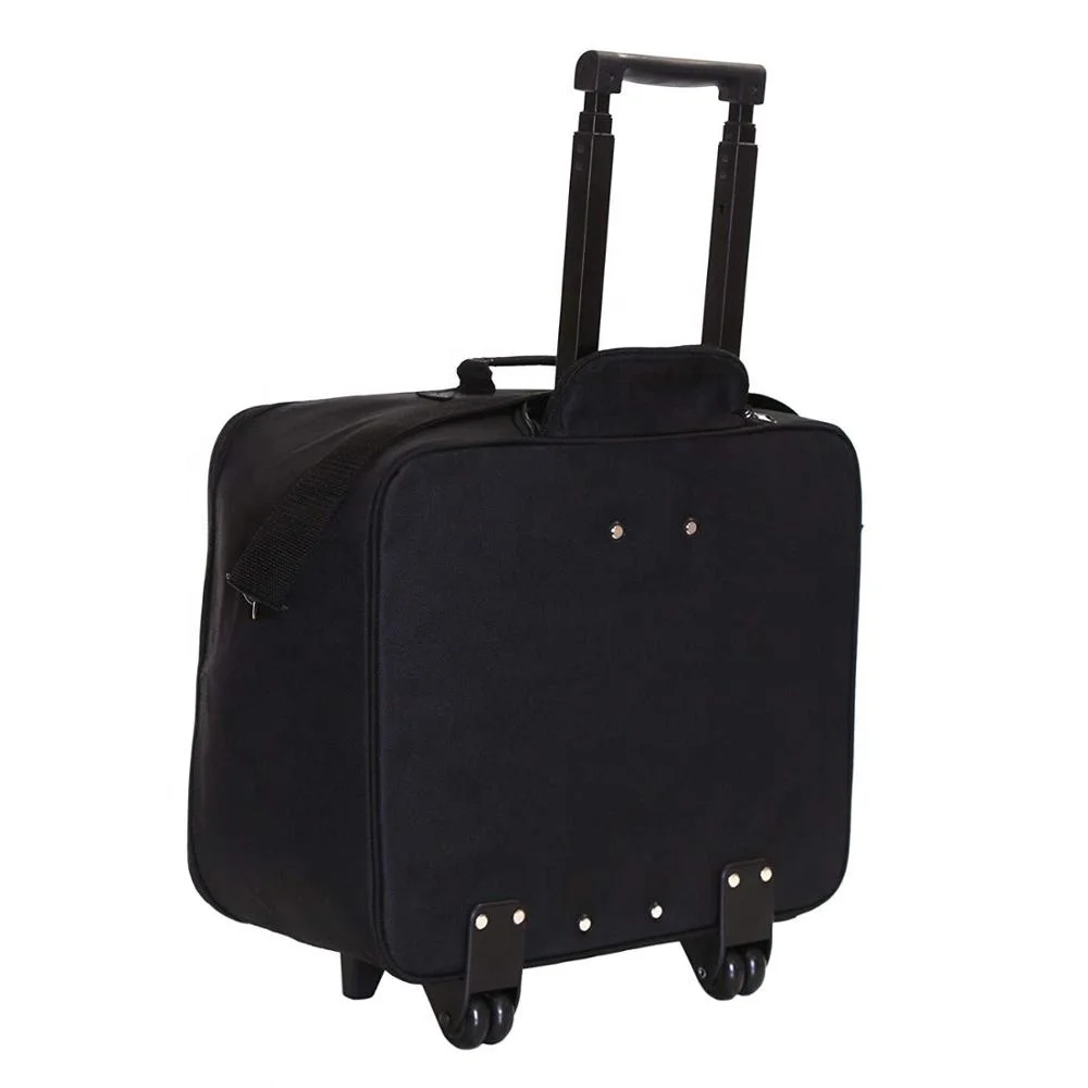 Lightweight Polyester Business Wheeled Rolling Laptop Trolley Hand Luggage Cabin Bag Case