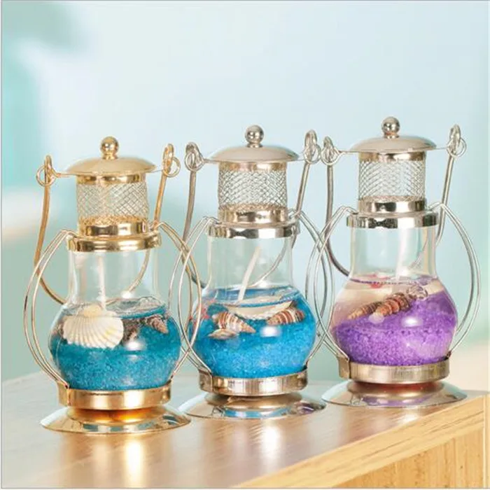 
small Aladdin magic lamp candle jar,restore ancient ways wrought iron jelly candles 