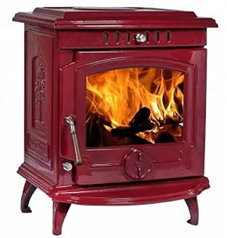 
12kw Cast Iron Enamel Coated Wood Burning Stoves With Water Jacket 