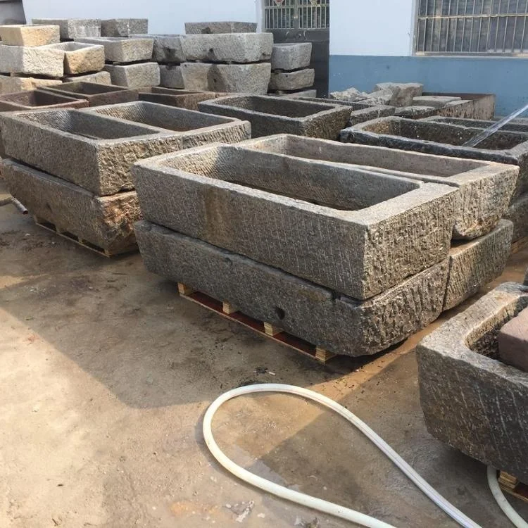 garden limestone trough