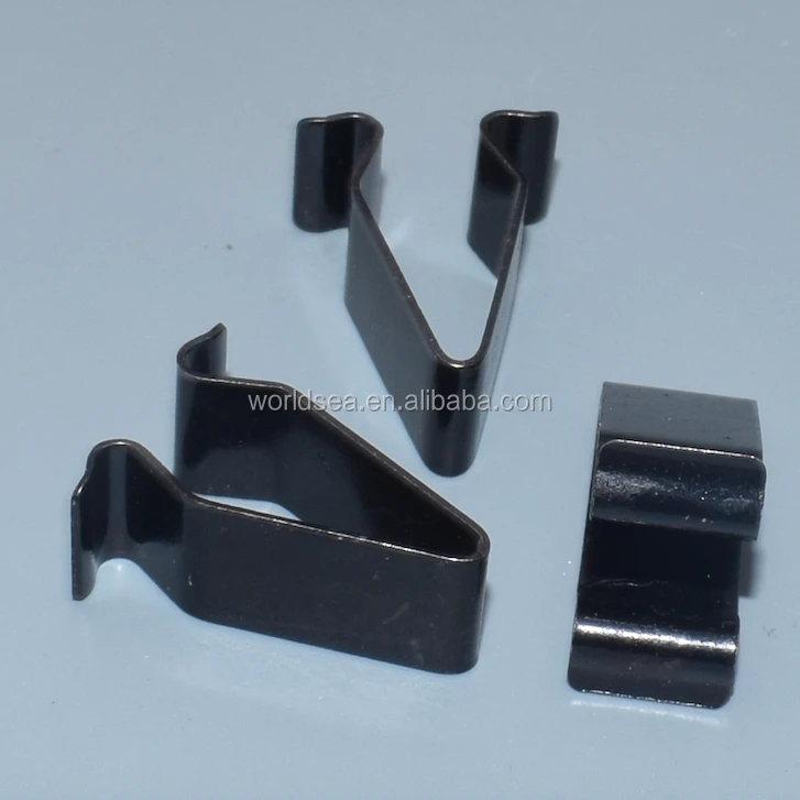100pcs/bag auto metal fasteners Hardware Zinc Black Retaining Clip