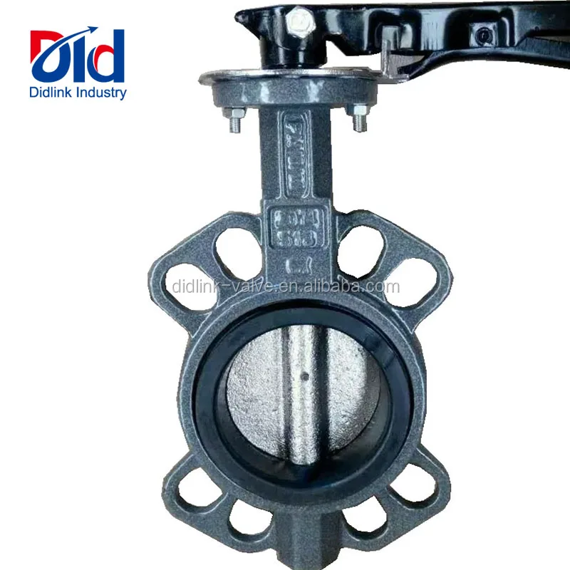 Durable High Quality Creative Gas Water Wafer Cast Iron Manual Butterfly Control Valve