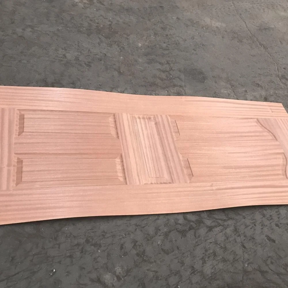 2.7mm,3mm Teak Veneer HDF Door Skin/Teak Veneer Moulded HDF door skin