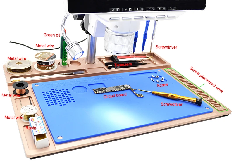Support SD card HD 10.6 inch LCD Digital Microscope for PCB Motherboard repair