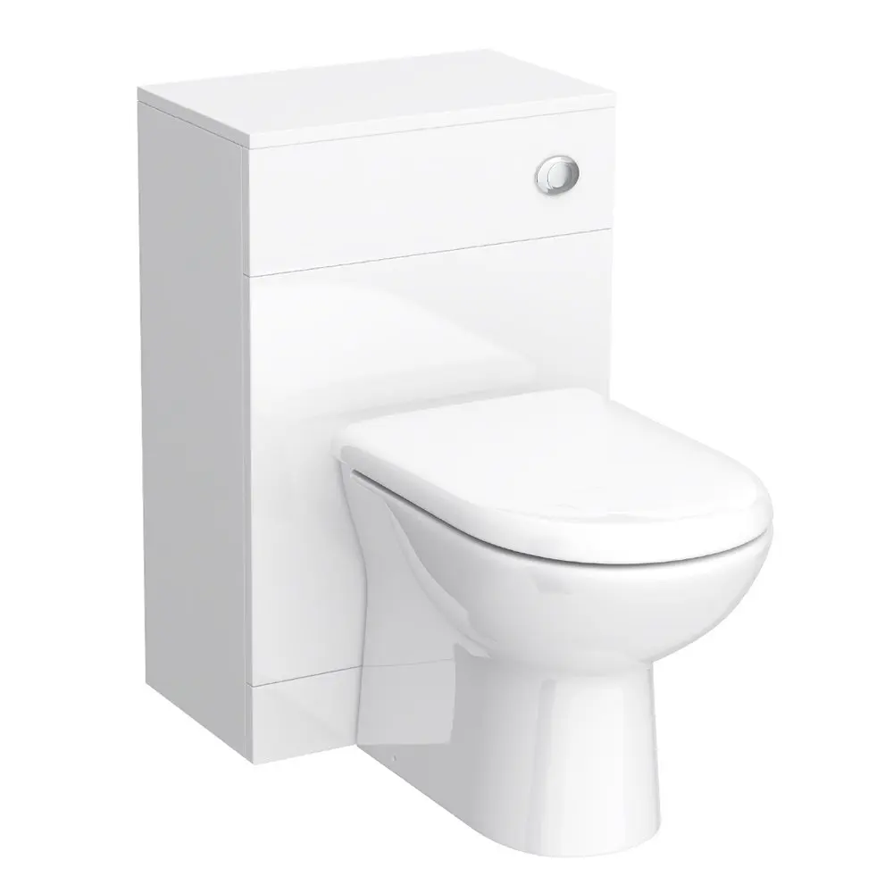 China Factory Toilet Cabinet European Minimalist White Toilet Cabinet Bathroom Standing Cabinet Without Toilet