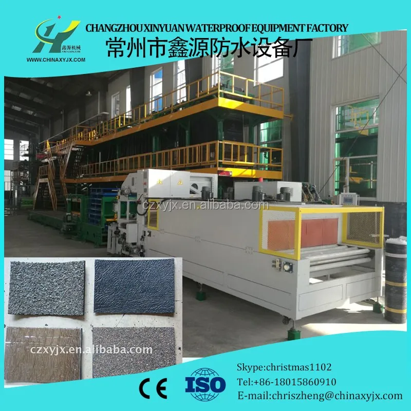 3mm/4mm SBS Modified Bitumen Waterproof Membrane Type Asphalt Roofing Felt Equipment