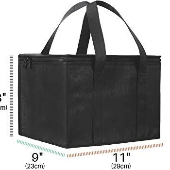 Drink Tote & Coffee Carrier Bag Ideal Food Delivery Bag or Drink Carrier Small Insulated Soft Cooler portable insulated bag