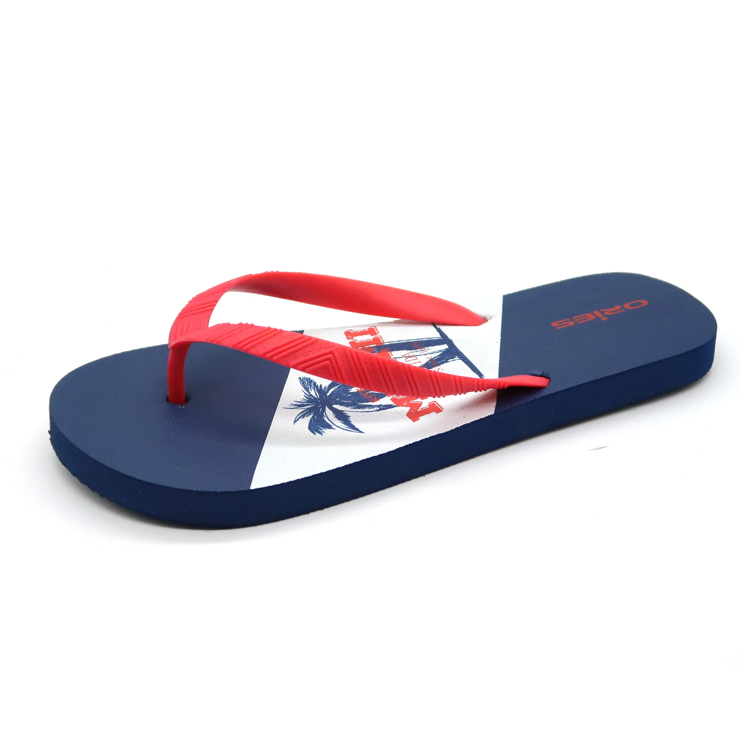 China Branded Custom Printed Logo Eva Slippers For Men beach used