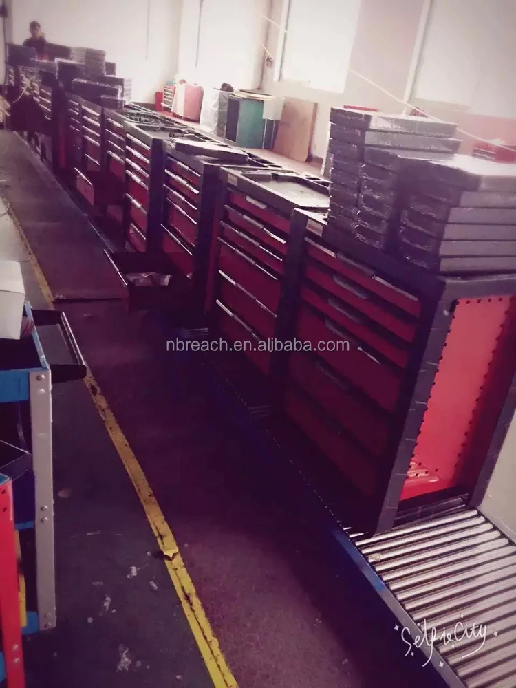 6 drawers tool cabinet with plastic top