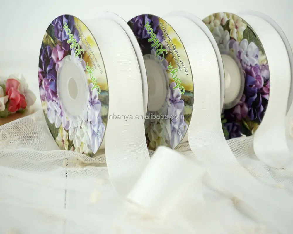 
25mm 32mm 100% pure silk embroidery ribbon thin faffeta habutai silk ribbon high quality gift ribbon handcraft embroidery 